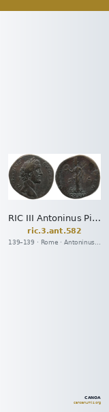 RIC III Antoninus Pius 582 — CANOA