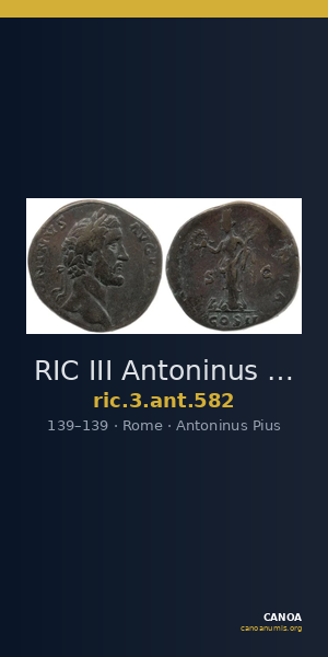 RIC III Antoninus Pius 582 — CANOA