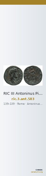 RIC III Antoninus Pius 583 — CANOA
