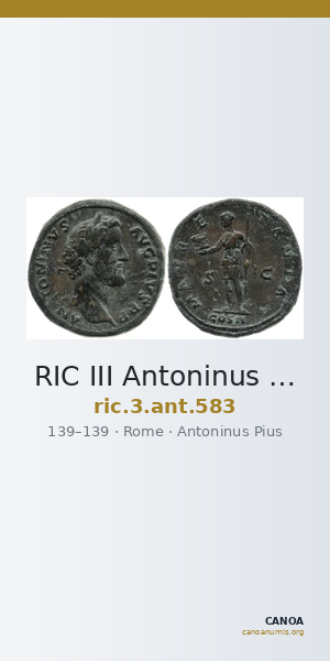 RIC III Antoninus Pius 583 — CANOA