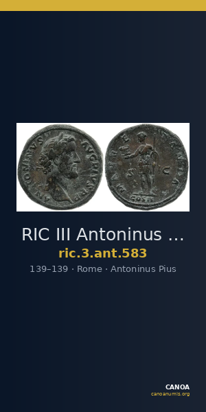 RIC III Antoninus Pius 583 — CANOA