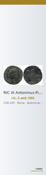 RIC III Antoninus Pius 586 — CANOA