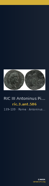 RIC III Antoninus Pius 586 — CANOA