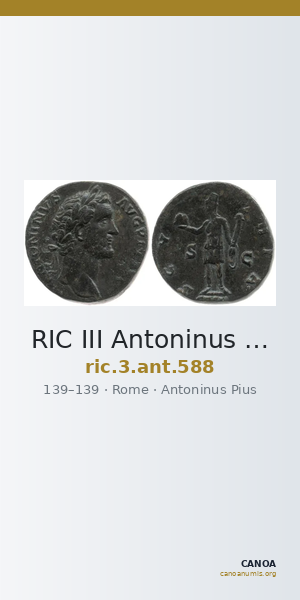 RIC III Antoninus Pius 588 — CANOA