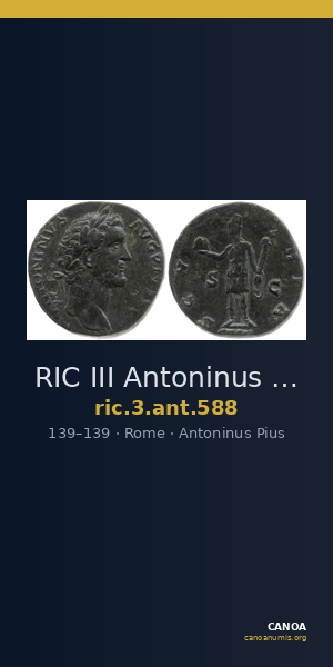 RIC III Antoninus Pius 588 — CANOA