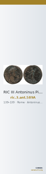 RIC III Antoninus Pius 589A — CANOA