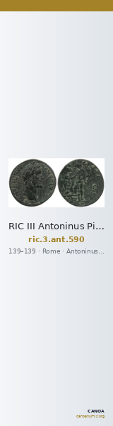 RIC III Antoninus Pius 590 — CANOA