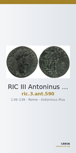 RIC III Antoninus Pius 590 — CANOA