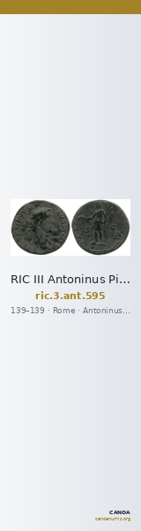 RIC III Antoninus Pius 595 — CANOA