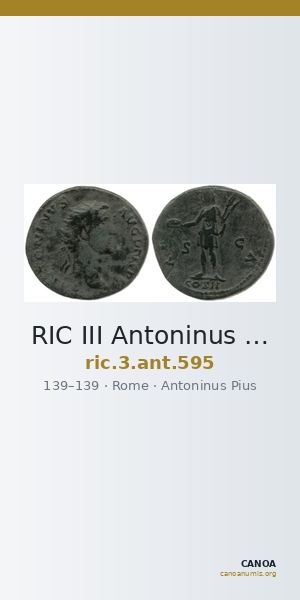 RIC III Antoninus Pius 595 — CANOA