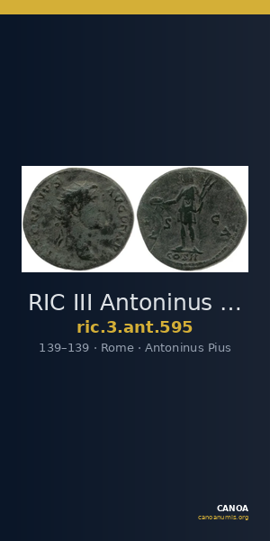 RIC III Antoninus Pius 595 — CANOA