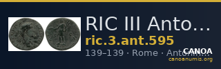 RIC III Antoninus Pius 595 — CANOA