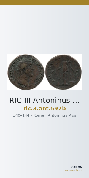RIC III Antoninus Pius 597b — CANOA