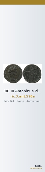 RIC III Antoninus Pius 598a — CANOA