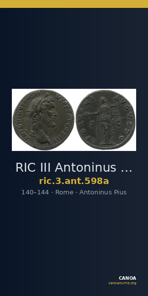 RIC III Antoninus Pius 598a — CANOA