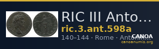 RIC III Antoninus Pius 598a — CANOA