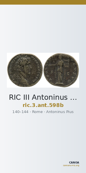 RIC III Antoninus Pius 598b — CANOA