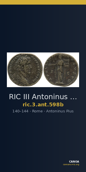 RIC III Antoninus Pius 598b — CANOA