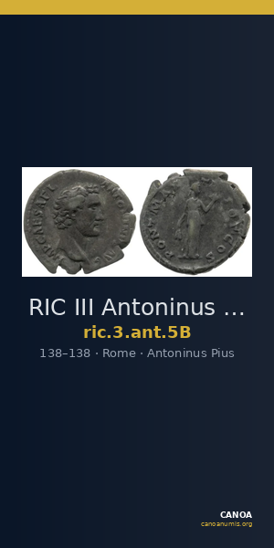 RIC III Antoninus Pius 5B — CANOA