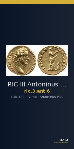 RIC III Antoninus Pius 6 — CANOA