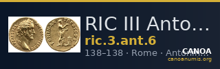 RIC III Antoninus Pius 6 — CANOA