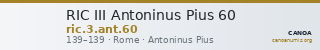 RIC III Antoninus Pius 60 — CANOA