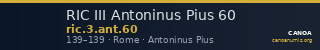 RIC III Antoninus Pius 60 — CANOA