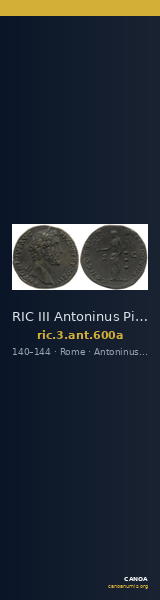 RIC III Antoninus Pius 600a — CANOA