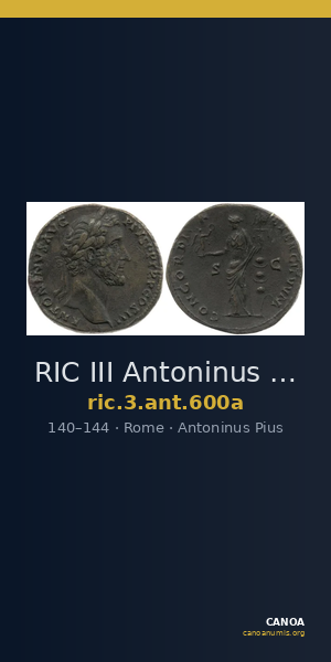 RIC III Antoninus Pius 600a — CANOA