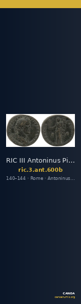 RIC III Antoninus Pius 600b — CANOA