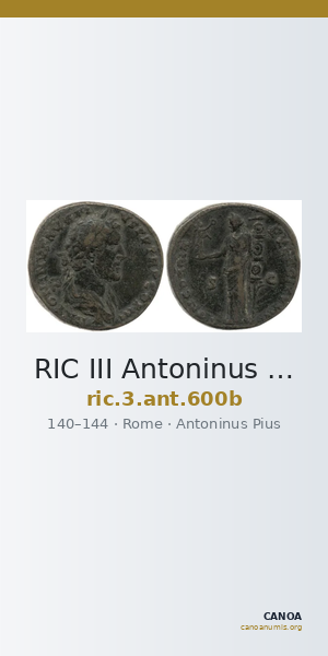 RIC III Antoninus Pius 600b — CANOA