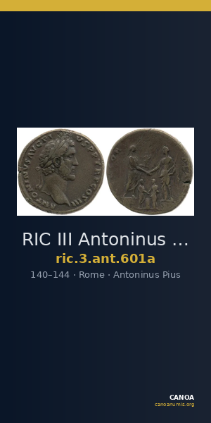 RIC III Antoninus Pius 601a — CANOA