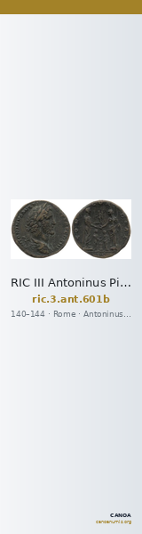 RIC III Antoninus Pius 601b — CANOA