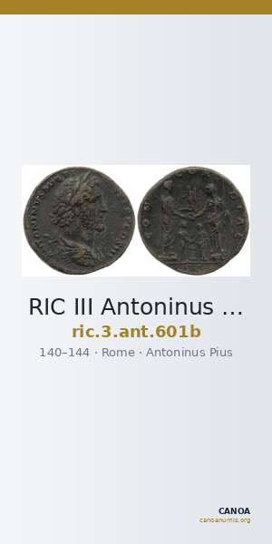 RIC III Antoninus Pius 601b — CANOA