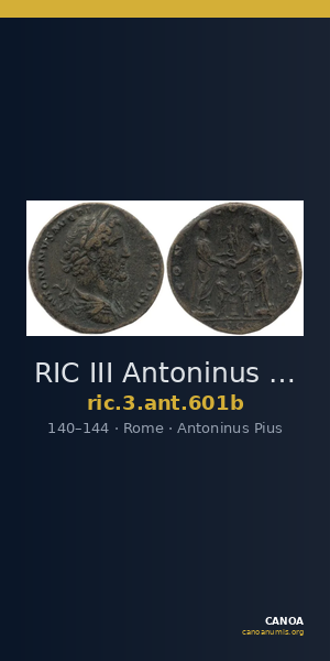 RIC III Antoninus Pius 601b — CANOA