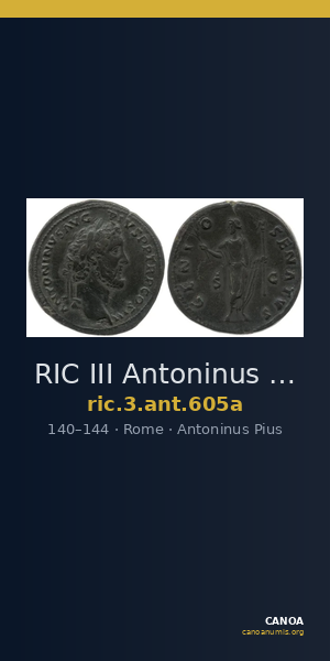 RIC III Antoninus Pius 605a — CANOA