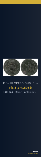 RIC III Antoninus Pius 605b — CANOA