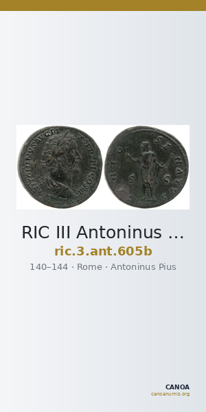 RIC III Antoninus Pius 605b — CANOA