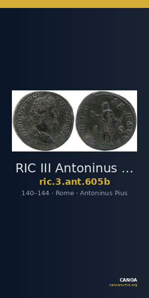 RIC III Antoninus Pius 605b — CANOA