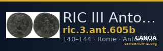RIC III Antoninus Pius 605b — CANOA
