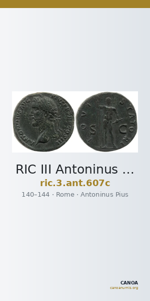 RIC III Antoninus Pius 607c — CANOA