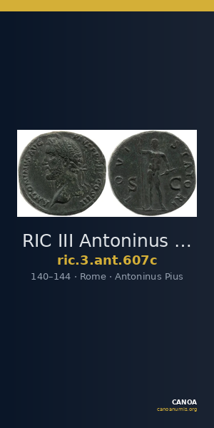RIC III Antoninus Pius 607c — CANOA
