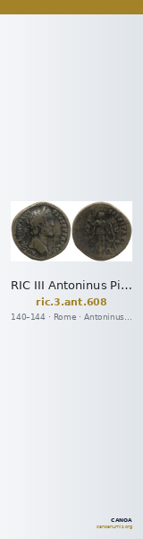 RIC III Antoninus Pius 608 — CANOA