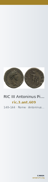 RIC III Antoninus Pius 609 — CANOA