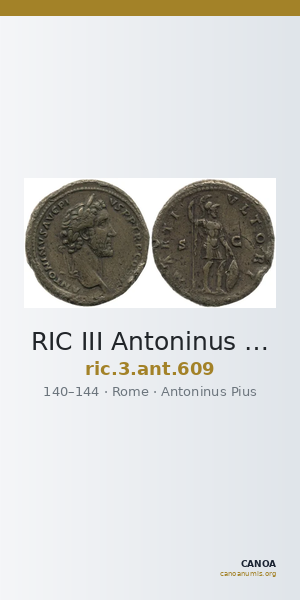 RIC III Antoninus Pius 609 — CANOA