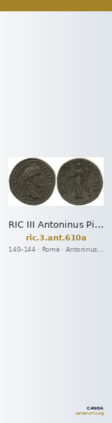 RIC III Antoninus Pius 610a — CANOA