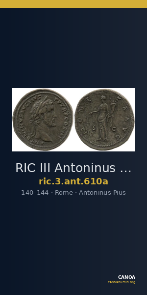 RIC III Antoninus Pius 610a — CANOA