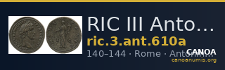RIC III Antoninus Pius 610a — CANOA
