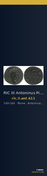 RIC III Antoninus Pius 611 — CANOA
