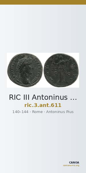 RIC III Antoninus Pius 611 — CANOA